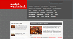 Desktop Screenshot of maxbud-mieszkania.pl