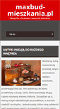 Mobile Screenshot of maxbud-mieszkania.pl